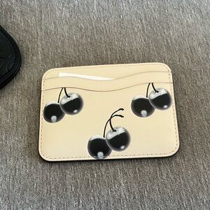 Cherry Print Card Holder